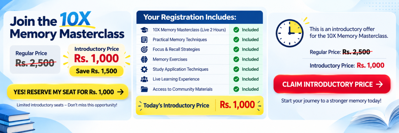 Learn How to Remember by Mind Workshop in 10X Memory Masterclass